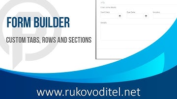 Form builder in Rukovoditel