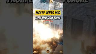 CS2 - Easy Molly VENTS MID on CACHE from A long #cs2 #counterstrike2