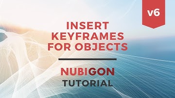 How to insert keyframes for objects