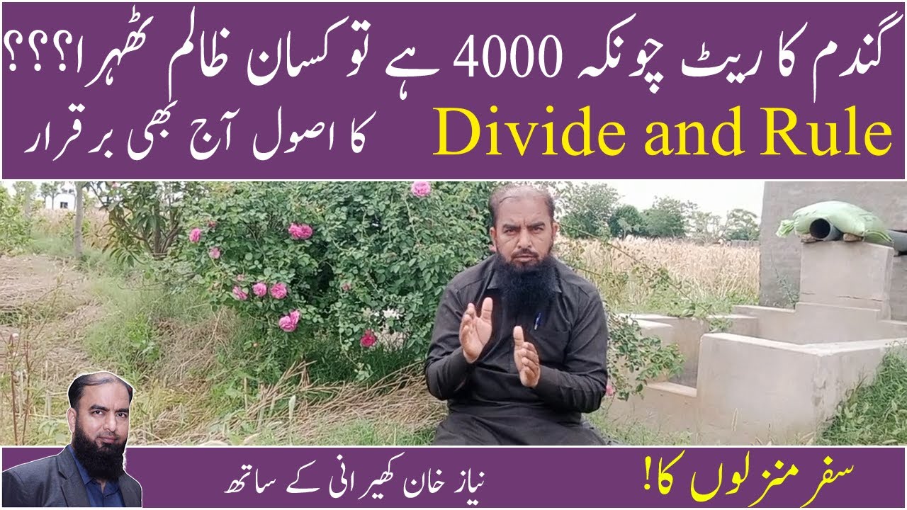 Niaz khan kherani's views on Current situation of farmers, Production Cost and Rates of Crops