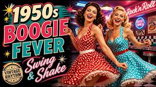1950s Rockabilly Boogie Woogie Dance Playlist 🎸 Vintage Sock Hop Love Songs | Retro Jive Party