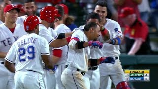 Rangers Walk Off On Odor's Hit-by-pitch Rangers Walk Off On Odor's Hit-by-pitch