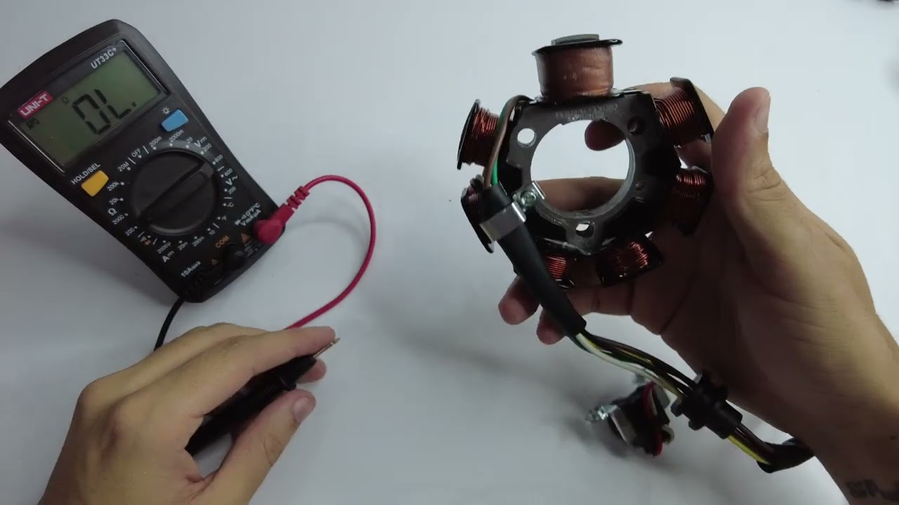 ¿Como Revisar la Bobina de Luces y Carga? Yamaha Cripton 110 - Bobina Monofásica Media Onda