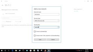 Add Hidden WiFi Network On Windows 10 ! screenshot 2