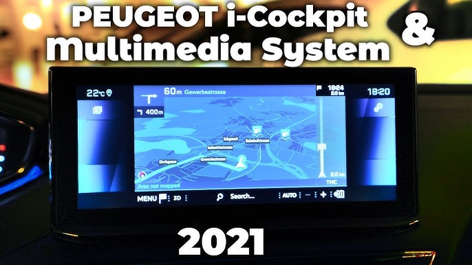 i-Cockpit 3D in Peugeot 208 - 3D instrument panel display information ::  [1001cars] 