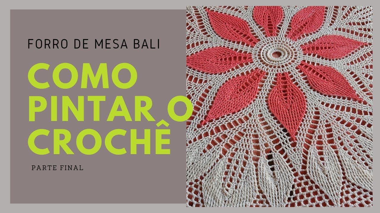 Forro de Mesa Bali - Parte Final
