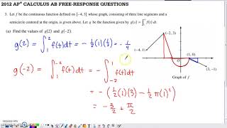 2012 AP Calculus AB & BC Free Response Question #3