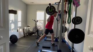 Barbell Back Loaded Split Squat