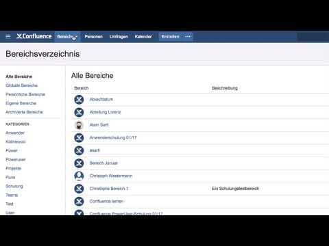 Bereiche Überblick -