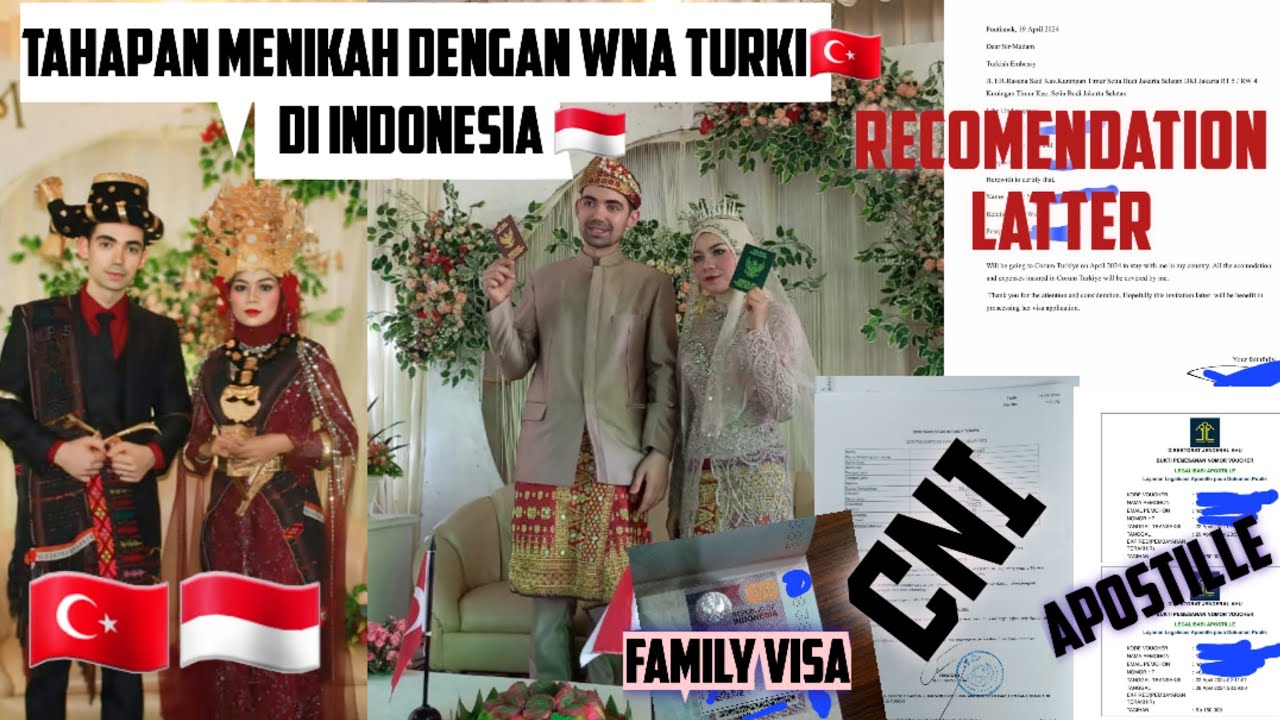 TERBARU 2024 | SYARAT MENIKAH DENGAN WNA TURKI DI INDONESIA | INDO-TURKI 🇲🇨🇹🇷