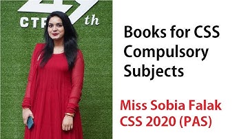 BOOKS for CSS Compulsory Subjects Preparation | Sobia Falak | PAS