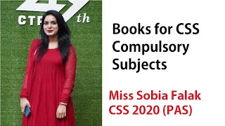 BOOKS for CSS Compulsory Subjects Preparation | Sobia Falak | PAS