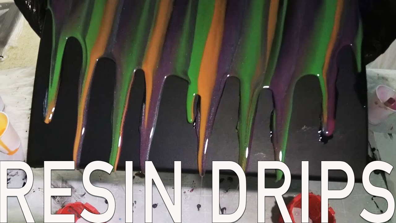 Creating A Paint Drip Effect With Resin YouTube Creating A Paint Drip Effect With Resin YouTube