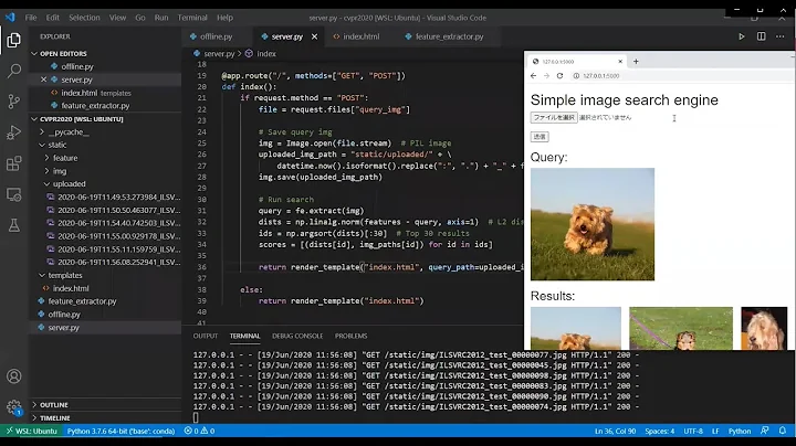 [CVPR20 Tutorial] Live-coding Demo to Implement an Image Search Engine from Scratch