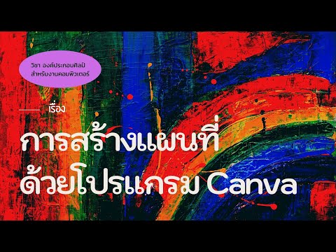 การสร้างแผนที่ด้วย canva แบบง่ายๆ -AjPloy