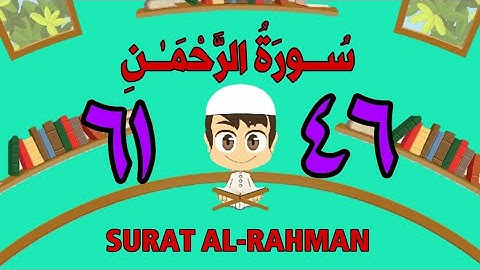 سورة الرحمن | من الأية (٤٦) إلى الأية (٦١) | كل أية مكررة ثلاث مرات | قناة الشيخ محمود العقيد