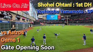 【ライブ配信】対ヒューストン・アストロズ〜シリーズ初戦〜大谷翔平選手は1番指名打者で出場⚾️山本由伸投手は先発投手で出場⚾️まもなくゲートオープン⚾️