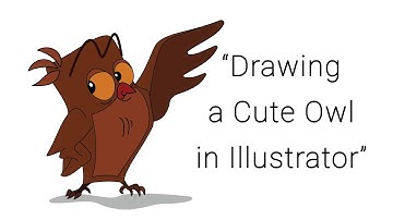 Drawing a Happy Owl in Adobe Illustrator | Cute Animal Illustration Tutorial | efrinverse