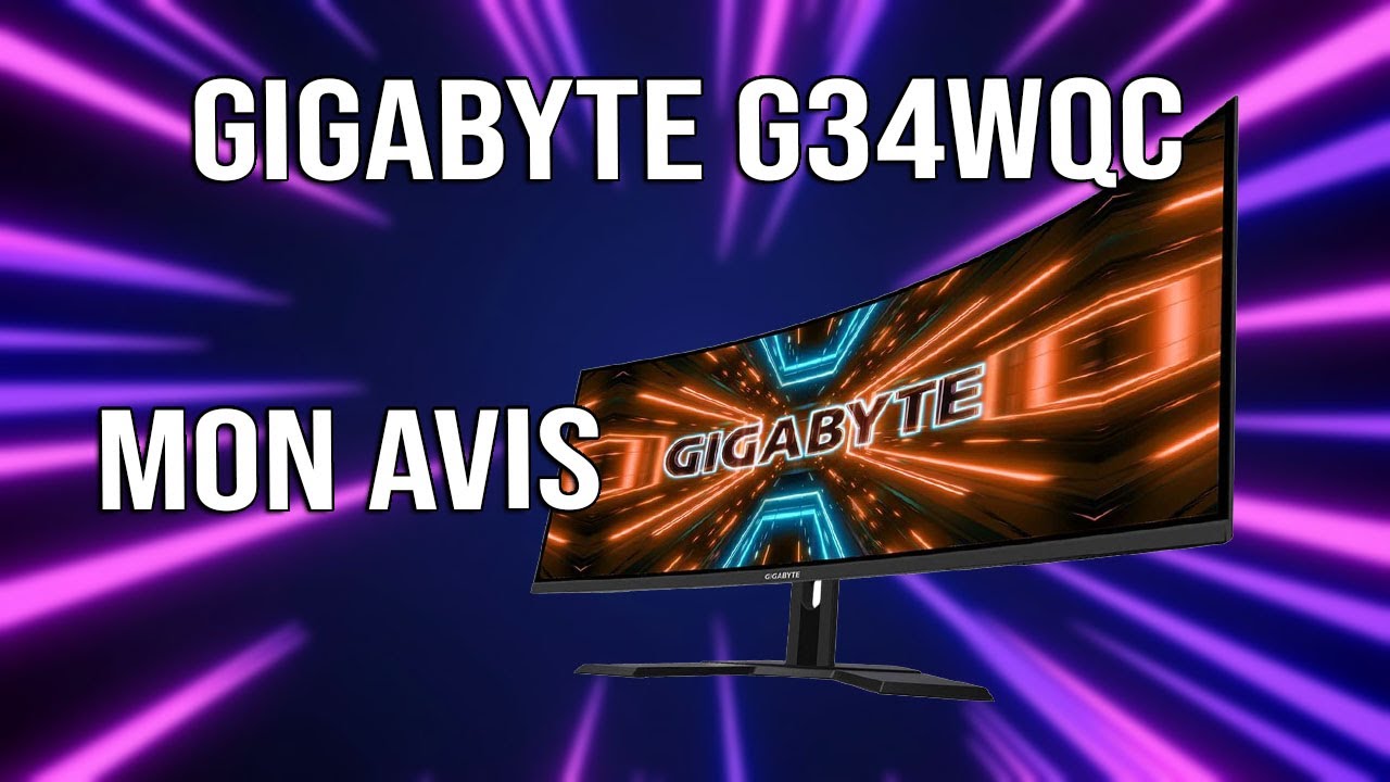 Gigabyte G34WQC A - Écran PC Gigabyte sur