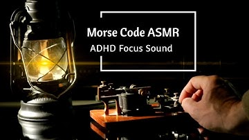 Morse Code ASMR | ADHD Focus Sound | Calming Tones | Relaxing Sound
