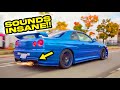 Installing tomei titanium exhaust on my r34 sounds insane