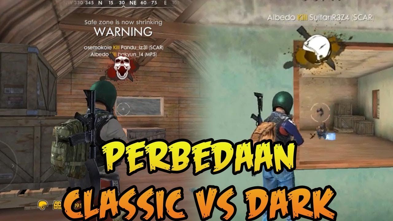 Perbedaan Classic & Dark Effect di Free Fire Battlegrounds Indonesia HD - 