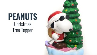 Joe Cool Santa Snoopy Christmas Tree Topper - Peanuts Christmas Decoration | CollectPeanuts.com