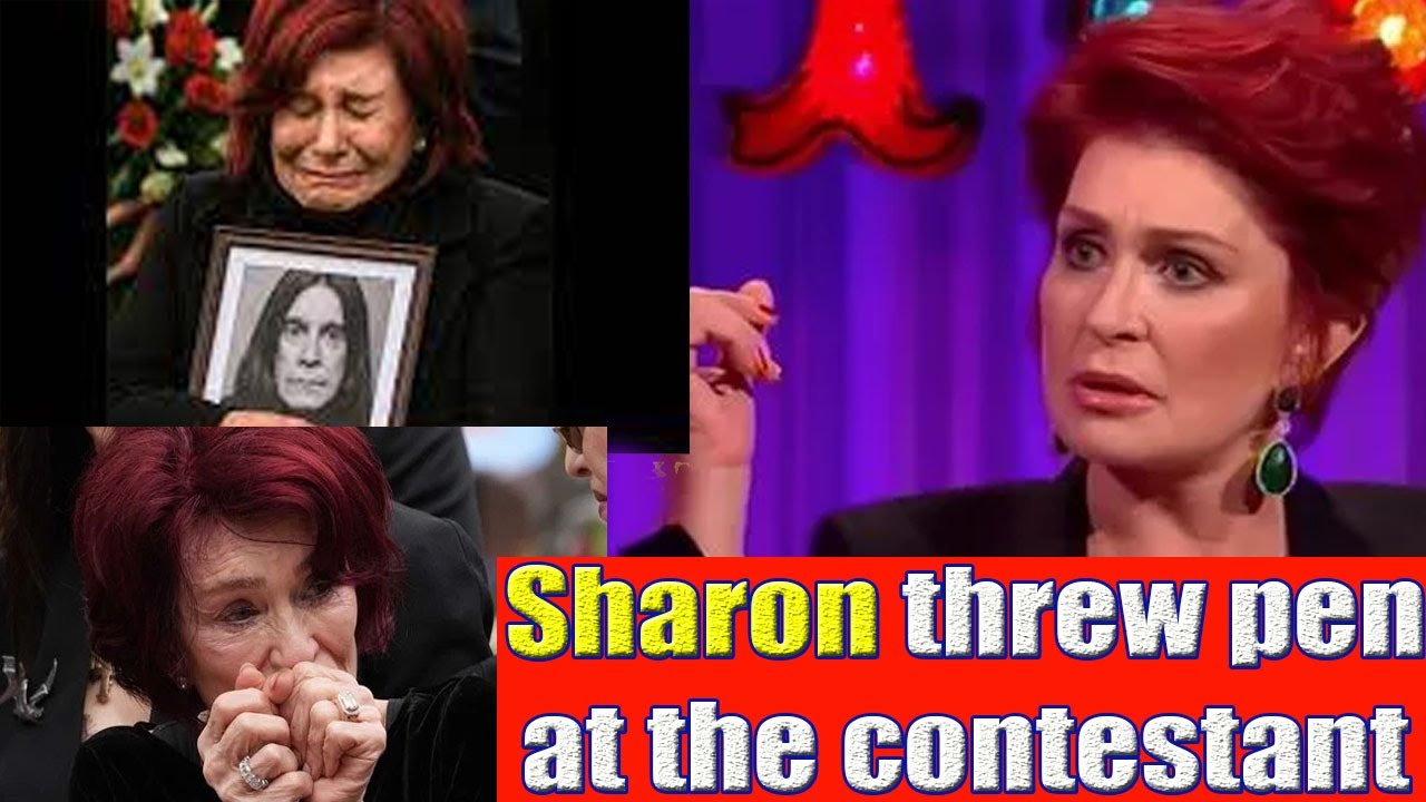 The moment Sharon Osbourne got angry and threw a pen at an X Factor contestant for insulting husband