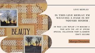 Weaving a page for in my Square binder
