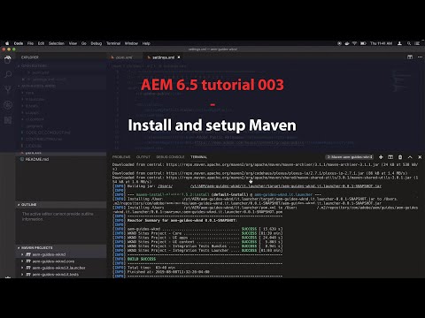 AEM 6.5 tutorials 003 install and setup maven (For Beginners)