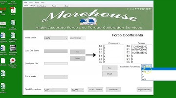 Entering Coefficients using Morehouse Indicators and Software