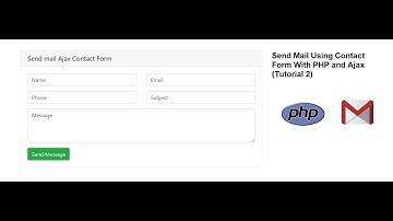 How to Send Email In PHP and ajax  tutorial 2