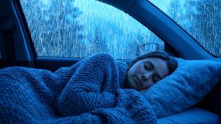 Fall Asleep in 5 Minutes with Heavy Rain & Thunder Inside a Cozy Car | Deep Sleep ASMR Sounds