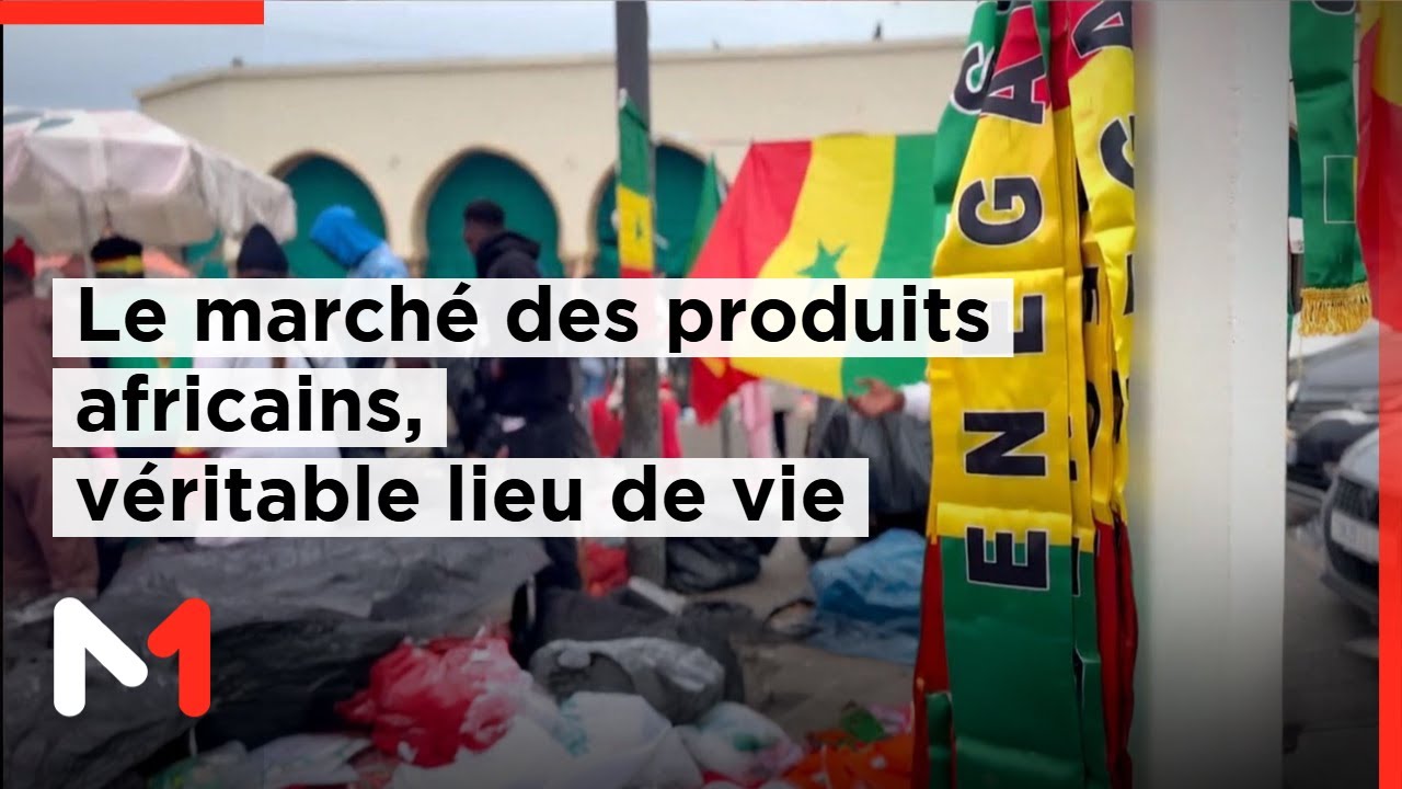 CAN 2025 : le marché des produits africains à Casablanca, un véritbale lieu de vie