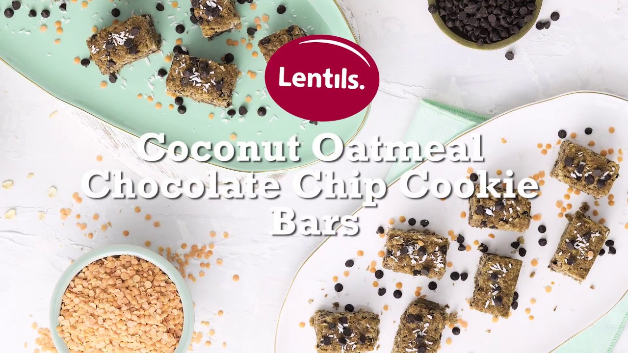 Coconut Oatmeal Chocolate Chip Cookies Bars - YouTube