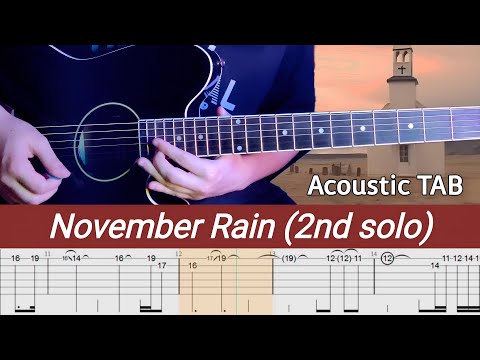 Guns N' Roses - November Rain | Acoustic Guitar Lesson With Tab