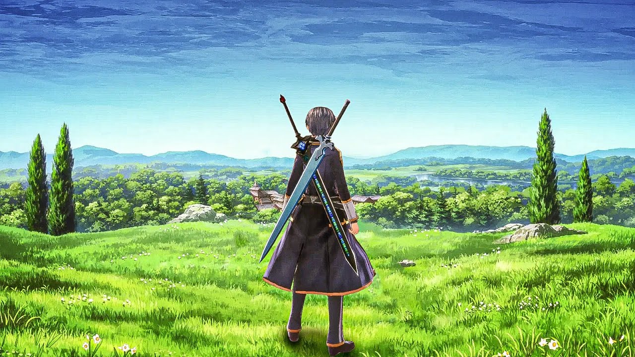 Sword Art Online, sword, landscape, realistic