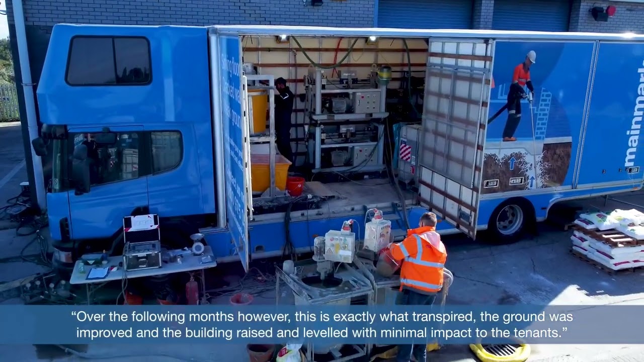 Mainmark | JOG and Teretek® Used to Raise and Re-level Three Business Units in East London