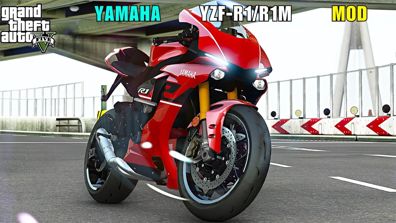 GTA V How to Install 2018 Yamaha YZF-R1/R1M Bike Mod - YouTube