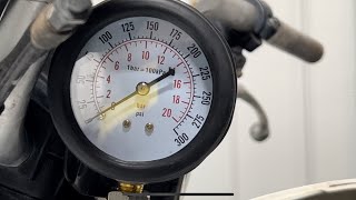 Suzuki LTZ 400 clean up, compression test and new parts
