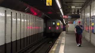 MTA New York City Subway Astoria Bound Kawasaki R68A (N) Local Train @ 9th Street
