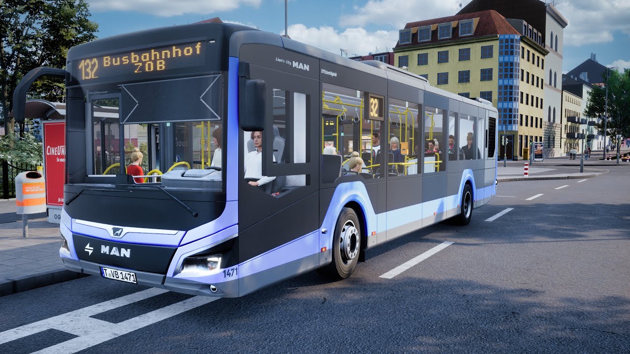 City Transport Simulator - Bus DLC: MAN New Lion's City ! 4K Ultra HD |  GAMEPLAY !