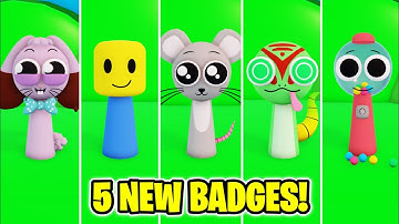 (UPDATE!) ACCURATE 3D SPRUNKI ROLEPLAY - How to get ALL 5 NEW BADGES!! NEW UPDATE! (ROBLOX)