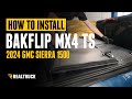 How to Install RealTruck BAKFlip MX4 TS Hard Folding Tonneau Cover w/ T-Slot Rails on GMC Sierra