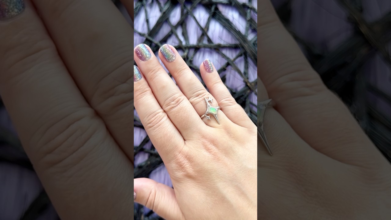 Another sneak peek for Sunday’s restock (July 13th @ 7pm EST).. opal star rings!! What do you think?