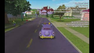 The Simpsons: Hit and Run - All Vehicles Showcase and Gameplay