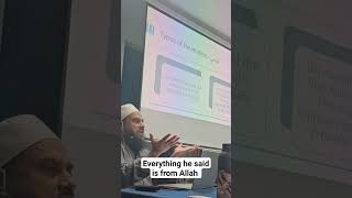 Everything he said is from Allah prophetmuhammad cannhallmasjid fyp foryourpage youtube