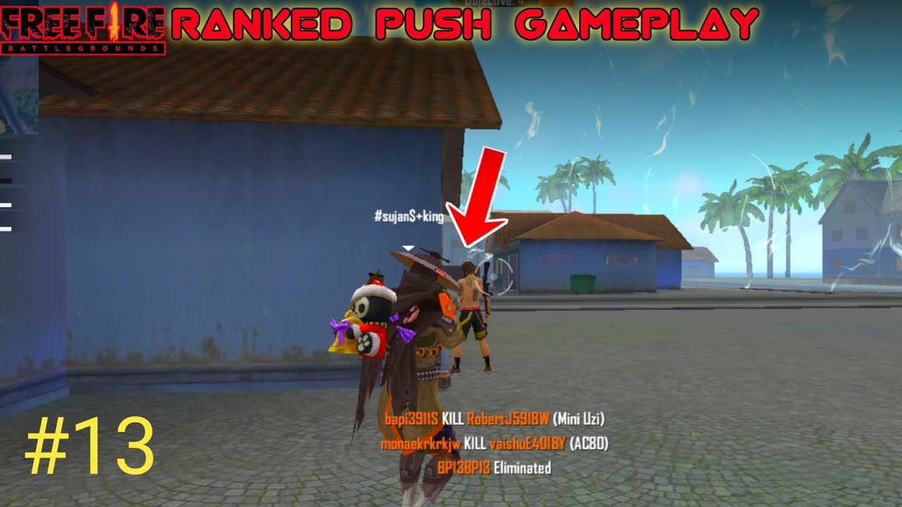 RANKED PUSH GAMEPLAY WITH RANDOM PLAYER - GARENA FREE FIRE - SANIST ...