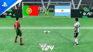 FC 24 Volta Football | Ronaldo vs Messi | Portugal vs Argentina | Penalty Shootout - PS5 Gameplay