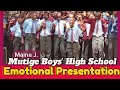 Mutige boys high school emotional presentation at karoti girls high school